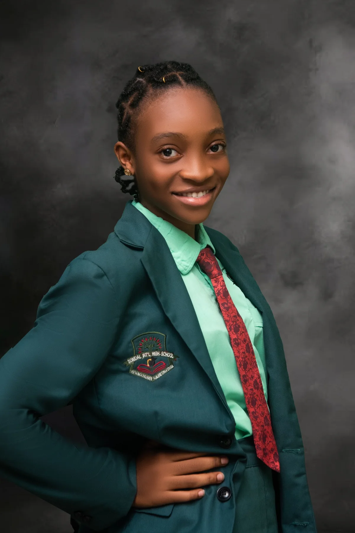 Somdal International School student in formal school uniform