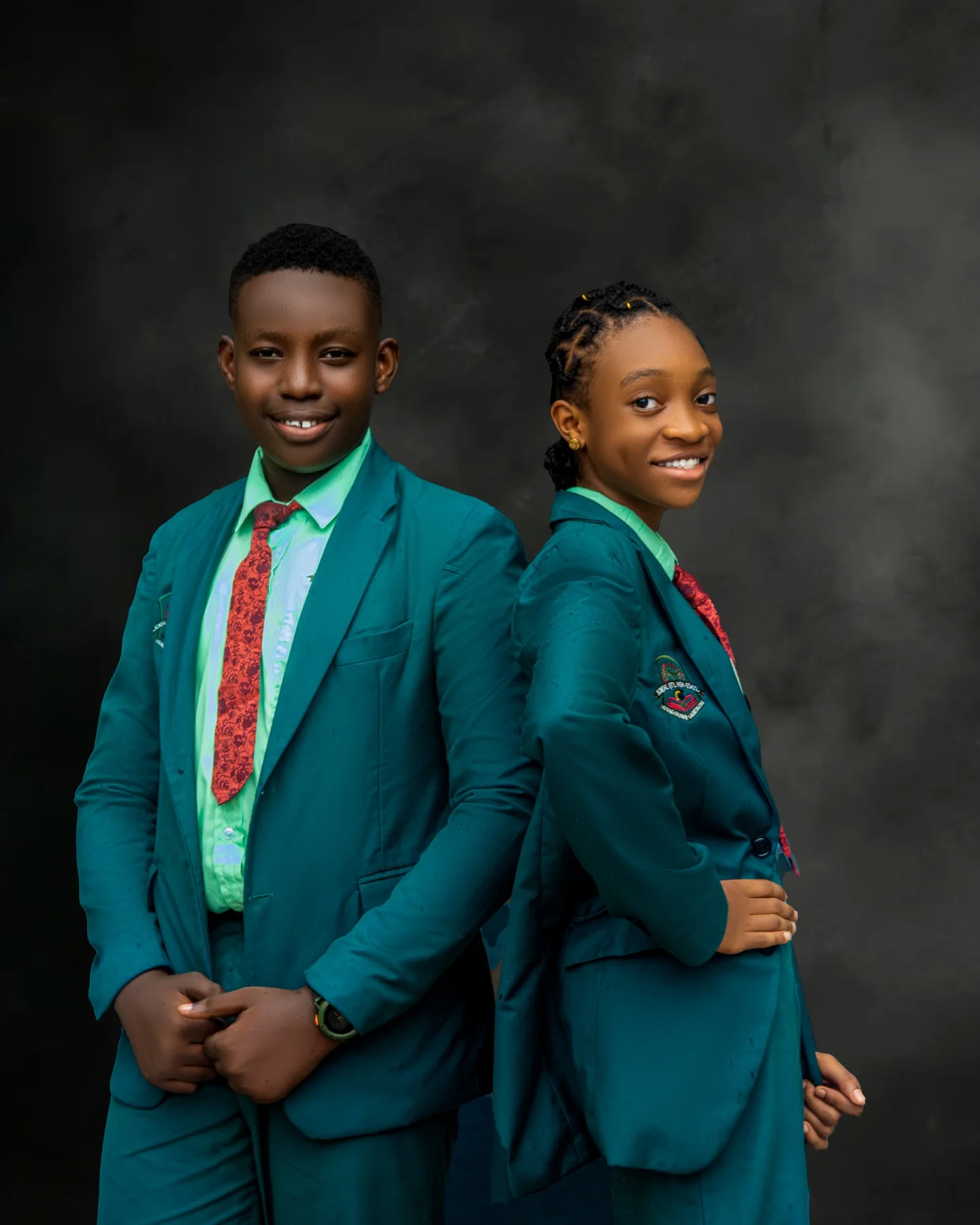 Somdal International School students wearing the school uniform